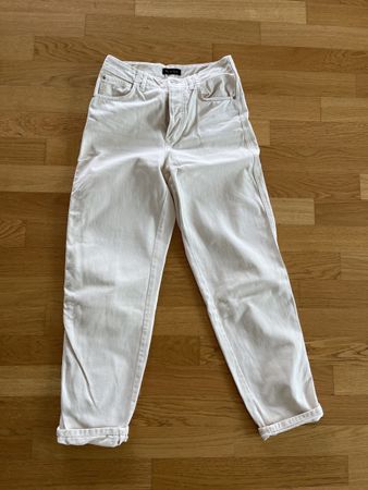 Massimo Dutti Damen Jeans, Gr. 36, Beige