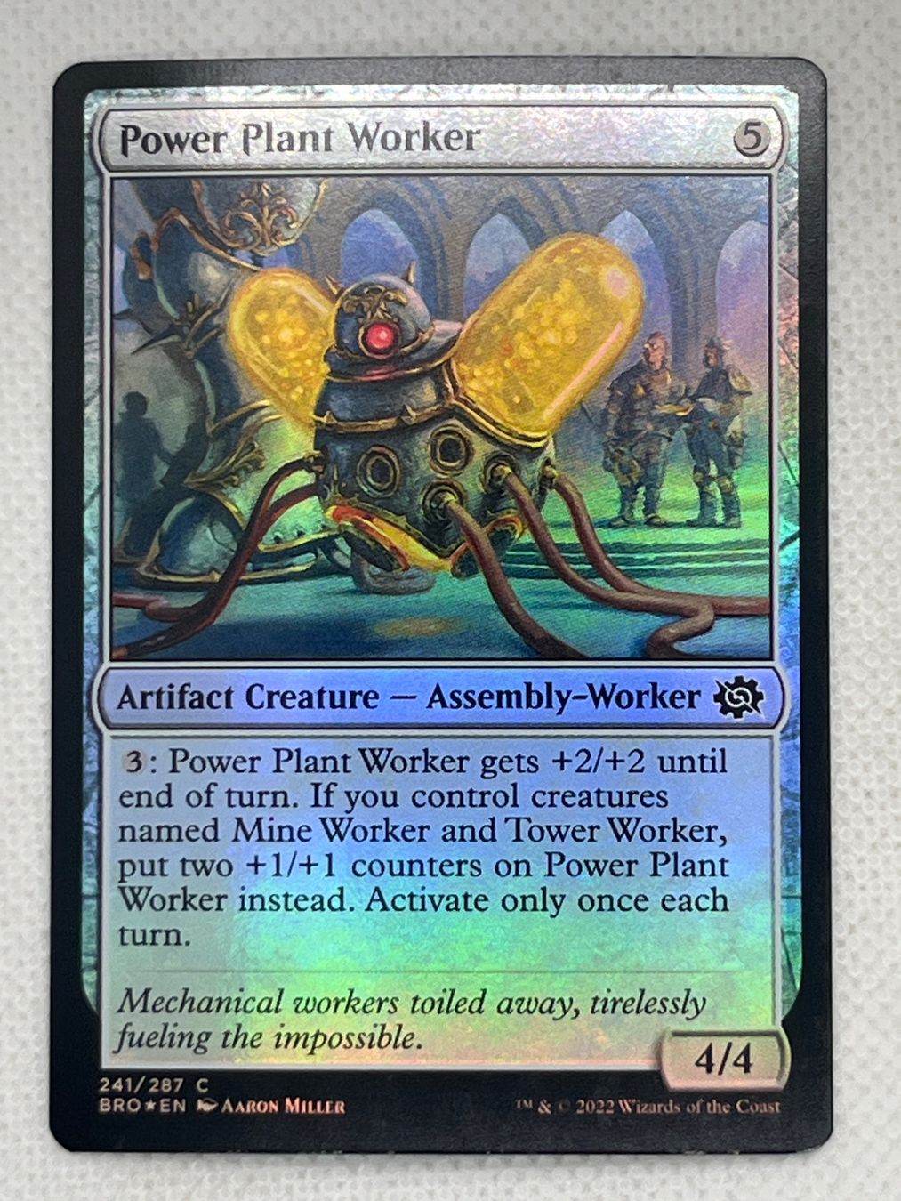 Magic The Gathering Carte collezionabili: MTG Power Plant Worker BRO 241 Foil Common – Usato da Hinterkappelen venduto da Kim1992
