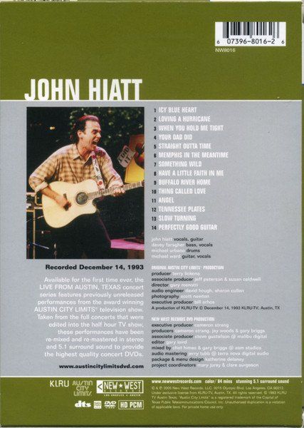 Alle DVDs: John Hiatt – Live From Austin TX – Gebraucht aus Brittnau von Zibu 3