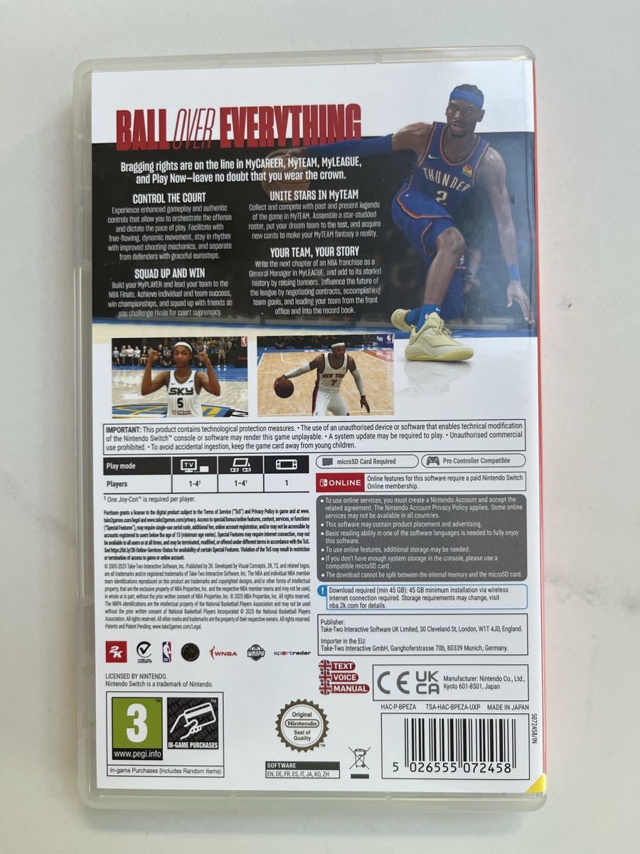 Nintendo Giochi: Nintendo Switch 2K26 – Usato da Vessy venduto da rijl 1