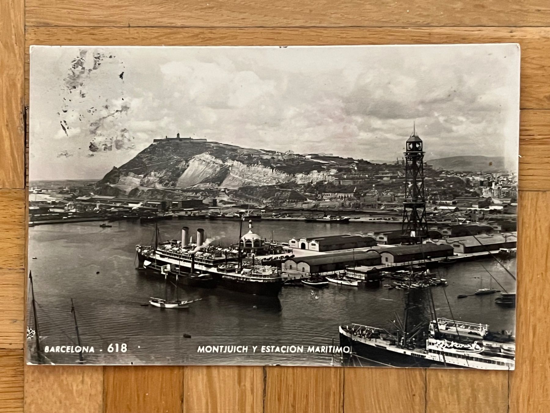 Cartes postales: Barcelona 1957, Estacion Maritimo – D'occasion à Romanshorn par luxcollect