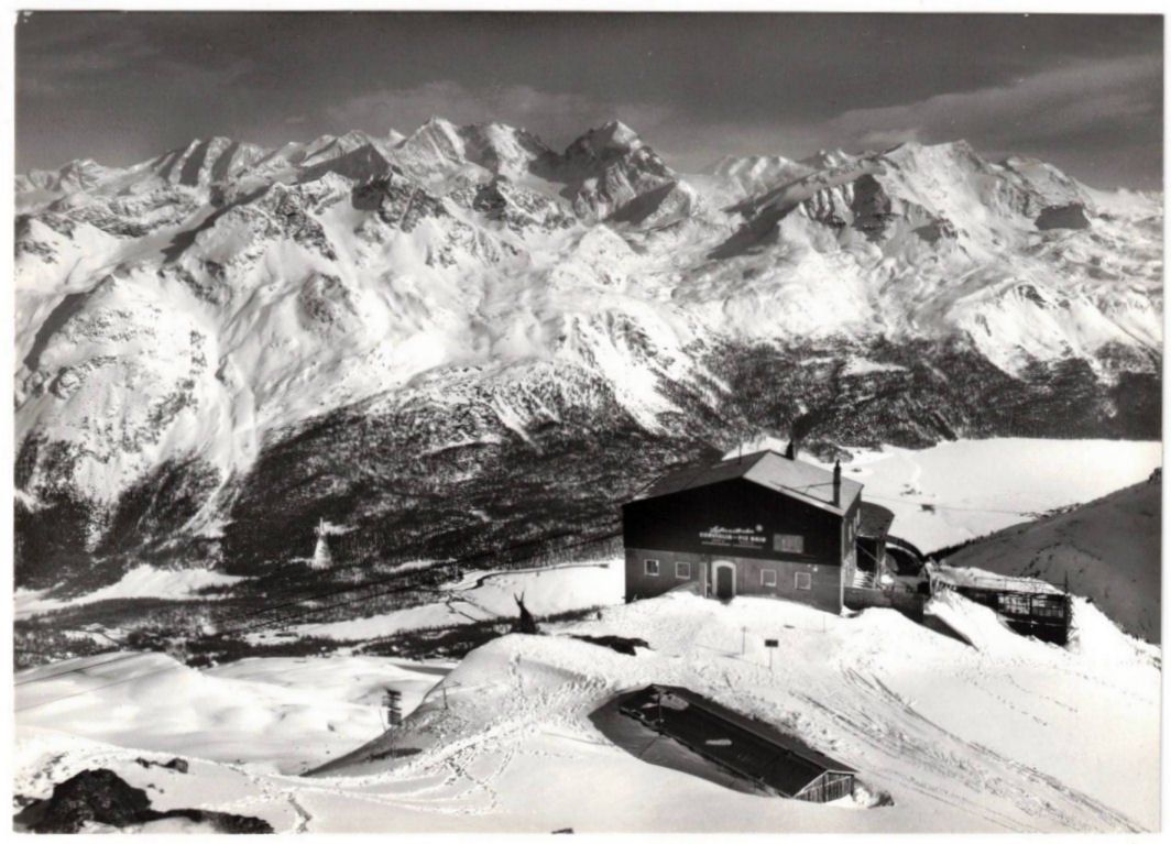 Cartoline postali: St. Moritz - Luftseilbahn Corviglia--Piz Nair – Usato da Binningen venduto da Mountainrider