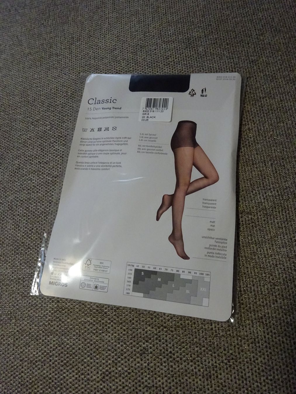 Migros Calze & Collant: Strumpfhose-Classic/Migros Essential – Nuovo e nell'imballaggio originale da Rothrist venduto da Mistery1 1