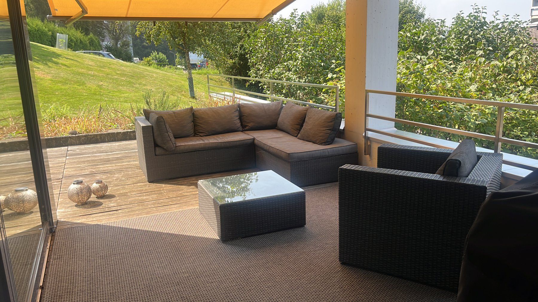 Sedie a sdraio: Gartenlounge Rattan, vierteilig – Usato da Baden venduto da JoramvK