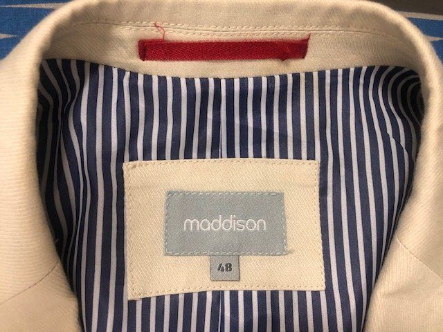 Maddison Giacche: Herren-Blazer, Maddison, 48, beige mit farbigem Futter – Usato da Hünenberg See venduto da dustein 4