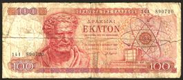Banknote 100 Drachmen Griechenland