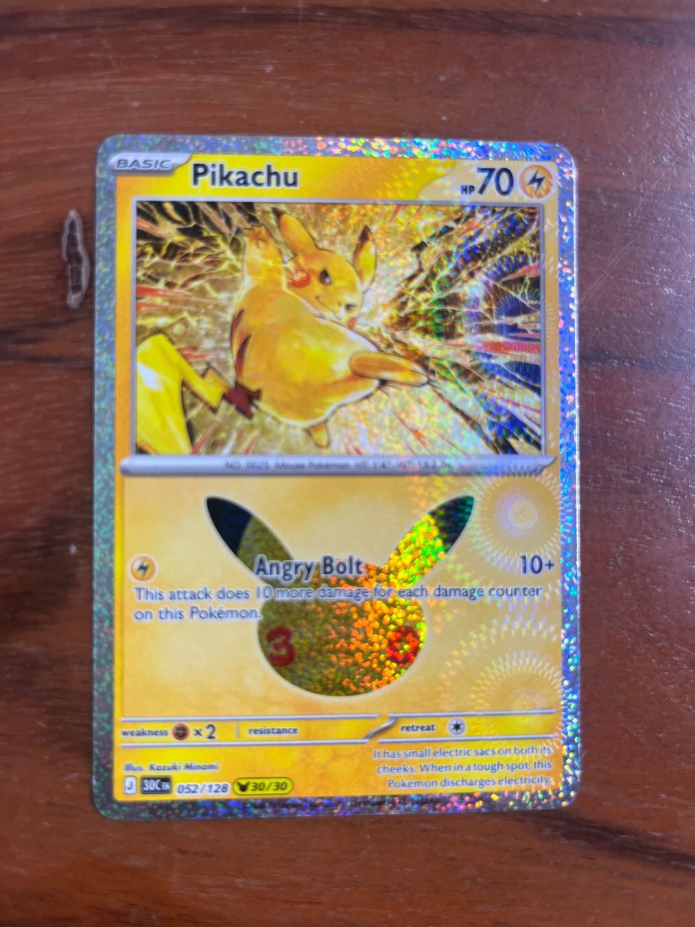 Pokémon Carte collezionabili: Pokemon 30th Pikachu Nr 52 – Nuovo (secondo la descrizione) da Winterthur venduto da saloun
