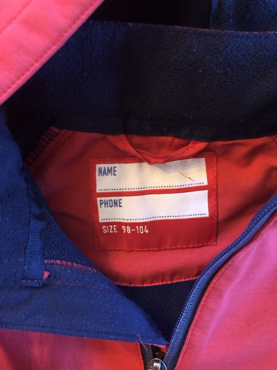 Anzüge, Sport- & Funktionsanzüge: Tschibo Softshell Overall Gr. 98 - 104 rot/blau – Gebraucht aus Thun von awe3604 2