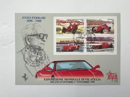Block 17 Italien 1998  Ferrari Erstag  (A1197)