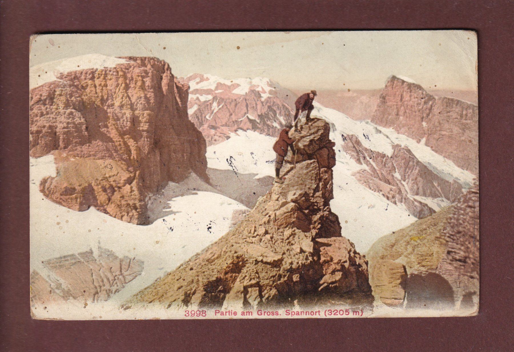 Cartoline postali: Partie am GROSS SPANNORT - 1908 – Usato da Pully venduto da nicecards
