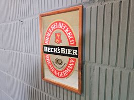 Werbespiegel Beck's Bier Brauerei Beck&Co Bremen Beer Mirror