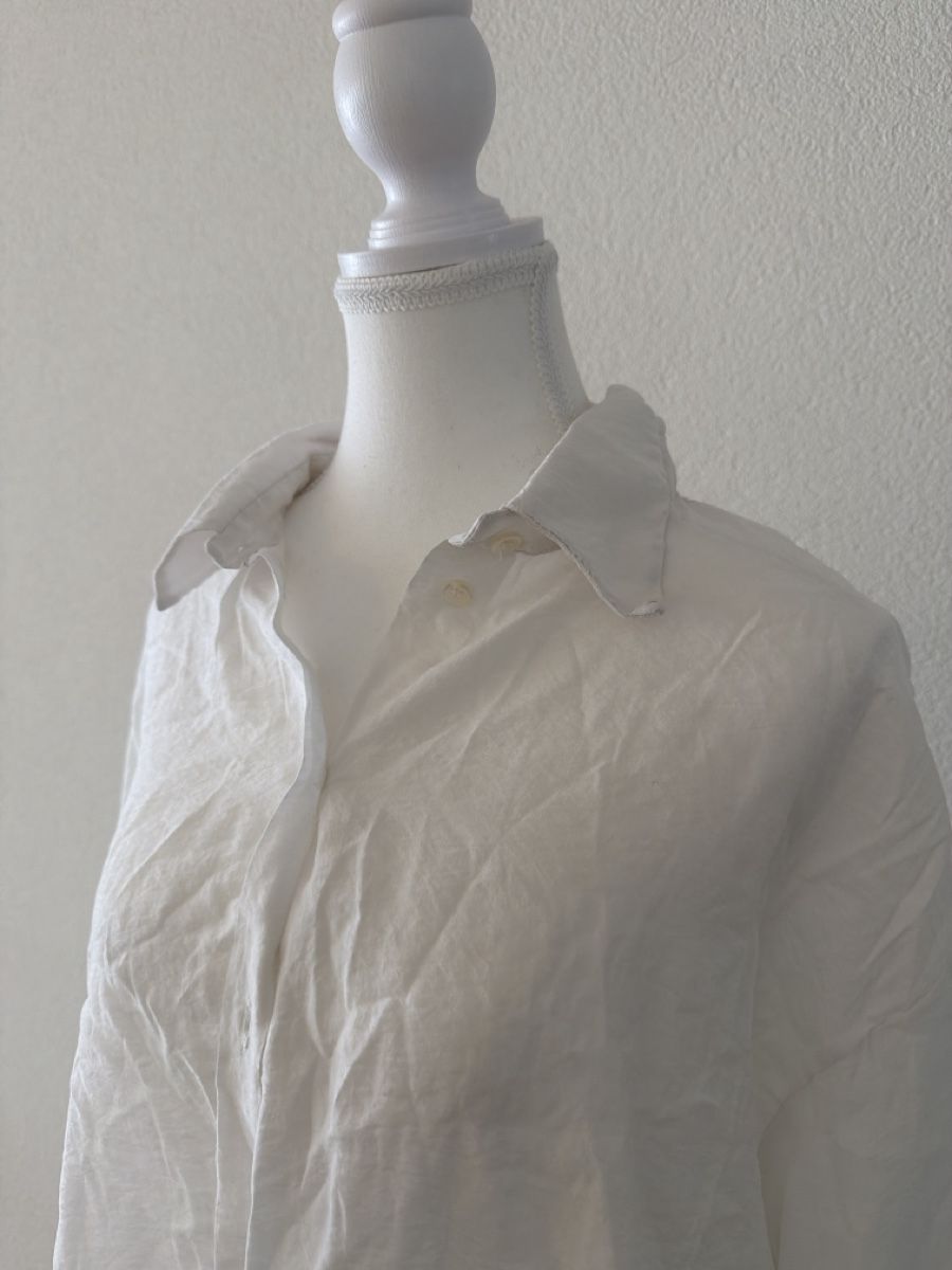 Blusen: Weisse Oversize-Leinenbluse Gr. L – Longbluse – Neu (gemäss Beschreibung) aus Effretikon von MaisonNade 2