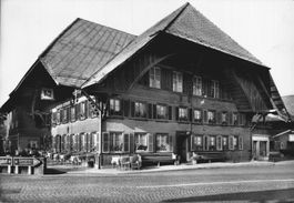 Alte Ansichtskarte Gasthof Rössli Zollbrück, BE Top!
