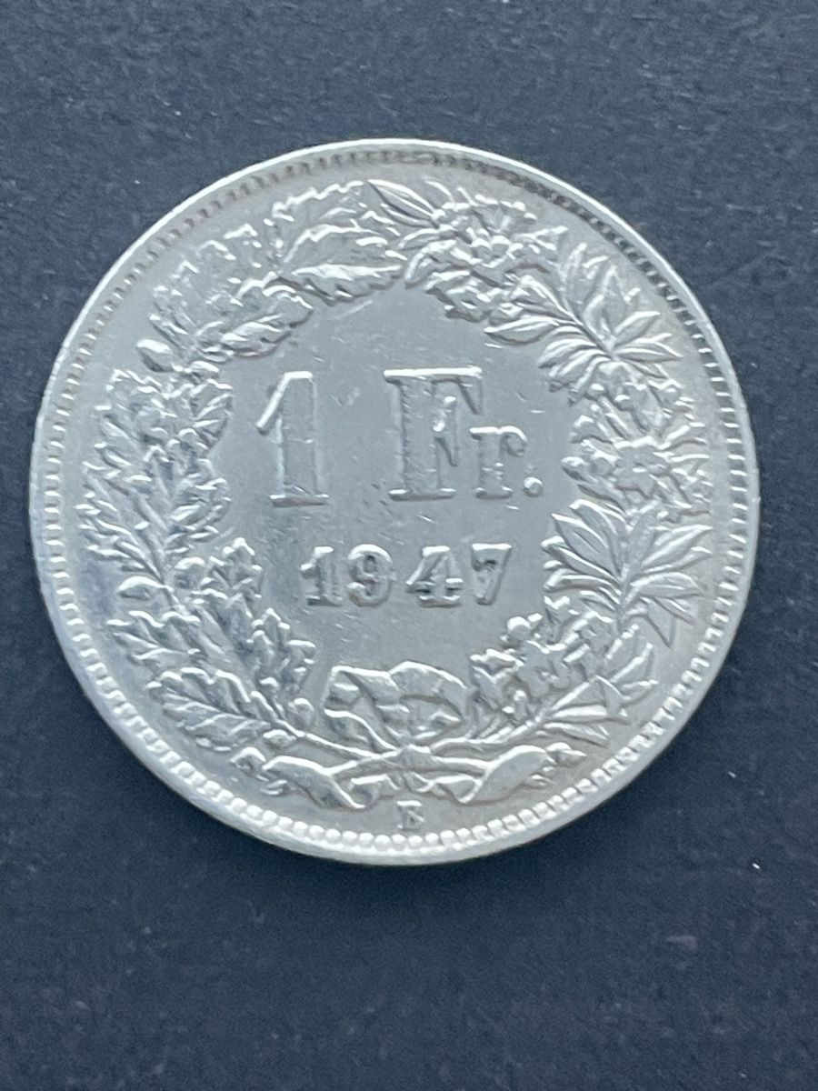 Tutti le monete: 1.- Silber CH Jahr 1947 – Usato da Meierskappel venduto da Hala03