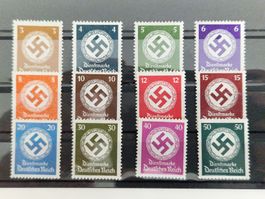 Deutsches Reich Hakenkreuz Set Briefmarken postfrisch