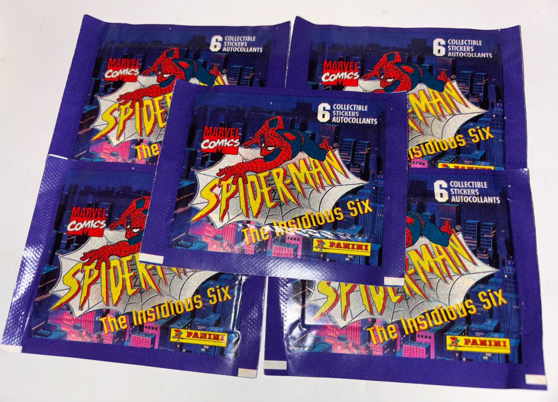 Panini Carte collezionabili: Panini - Marvel Comics, Spider man (1996), 5 tüten – Nuovo e nell'imballaggio originale da Collombey venduto da Cards07