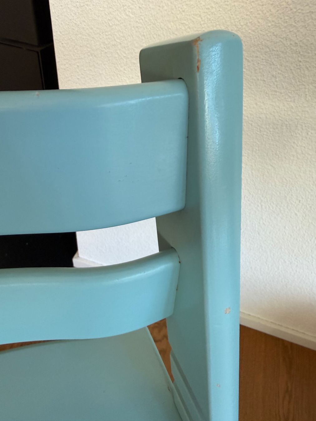 Stokke Seggioloni: Stokke Tripp Trapp Kinderhochstuhl hellblau – Usato da Rütihof venduto da Schweizer80 3