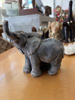Elefanten-Dekofigur in grauer Steinoptik