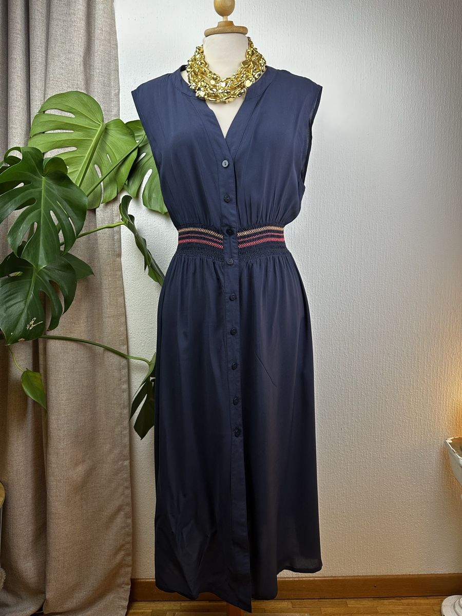 Esprit Vestiti: Robe Esprit bleue sans manches taille L 40-60 – Nuovo (secondo la descrizione) da Châtelaine venduto da Alexandra.jankowski