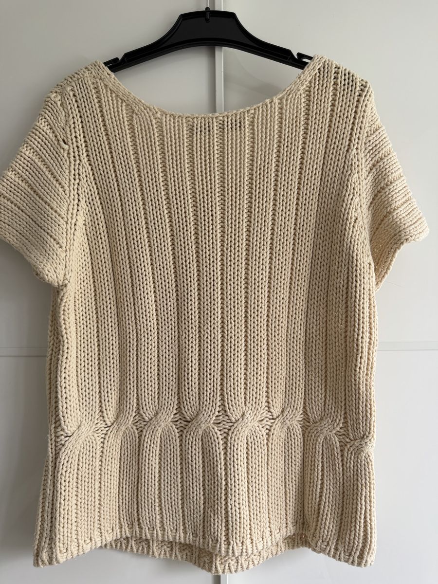 Luisa Cerano T-Shirts: Luisa Cerano Strickpullover Kurzarm Creme – Gebraucht aus Winterthur von marisole4 4