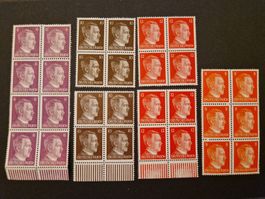 Deutsches Reich Blöcke Adolf Hitler Briefmarken postfrisch