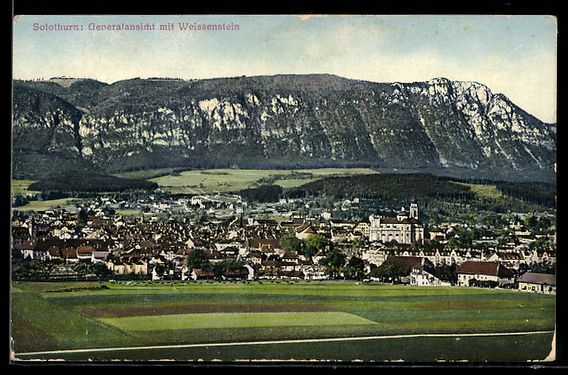 Cartoline postali: Solothurn, Generalansicht mit Weissenste – Usato da Berlin venduto da bartko-reher