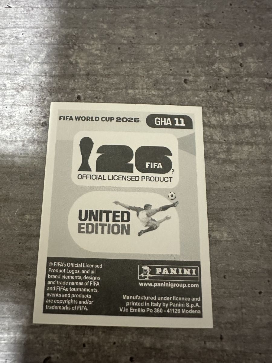 Panini Carte collezionabili: GHA 11 , FIFA WORLD CUP 2026 PANINI  – Nuovo (secondo la descrizione) da Frauenfeld venduto da 1PegPeg1 1