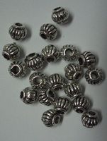 Tibetan Silver Beads Lathern 4,5 mm