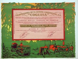 Colonizadora de la Guinea Continentale SA "Coguisa" - 1955