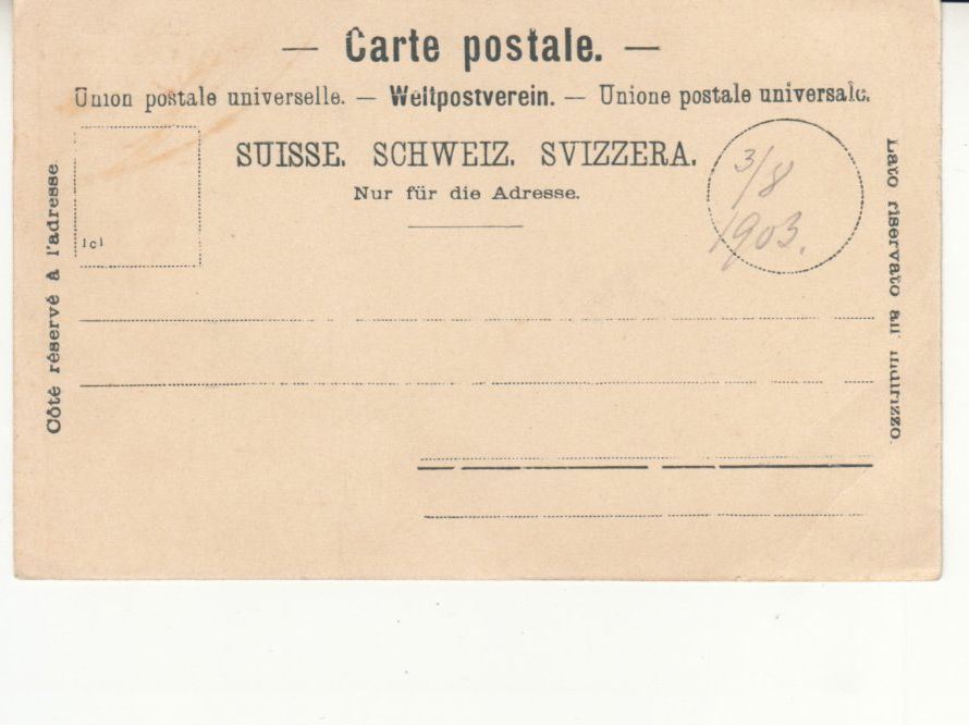 Cartoline postali: Göschenen 1903 – Usato da Bürglen TG venduto da StampGraf 1