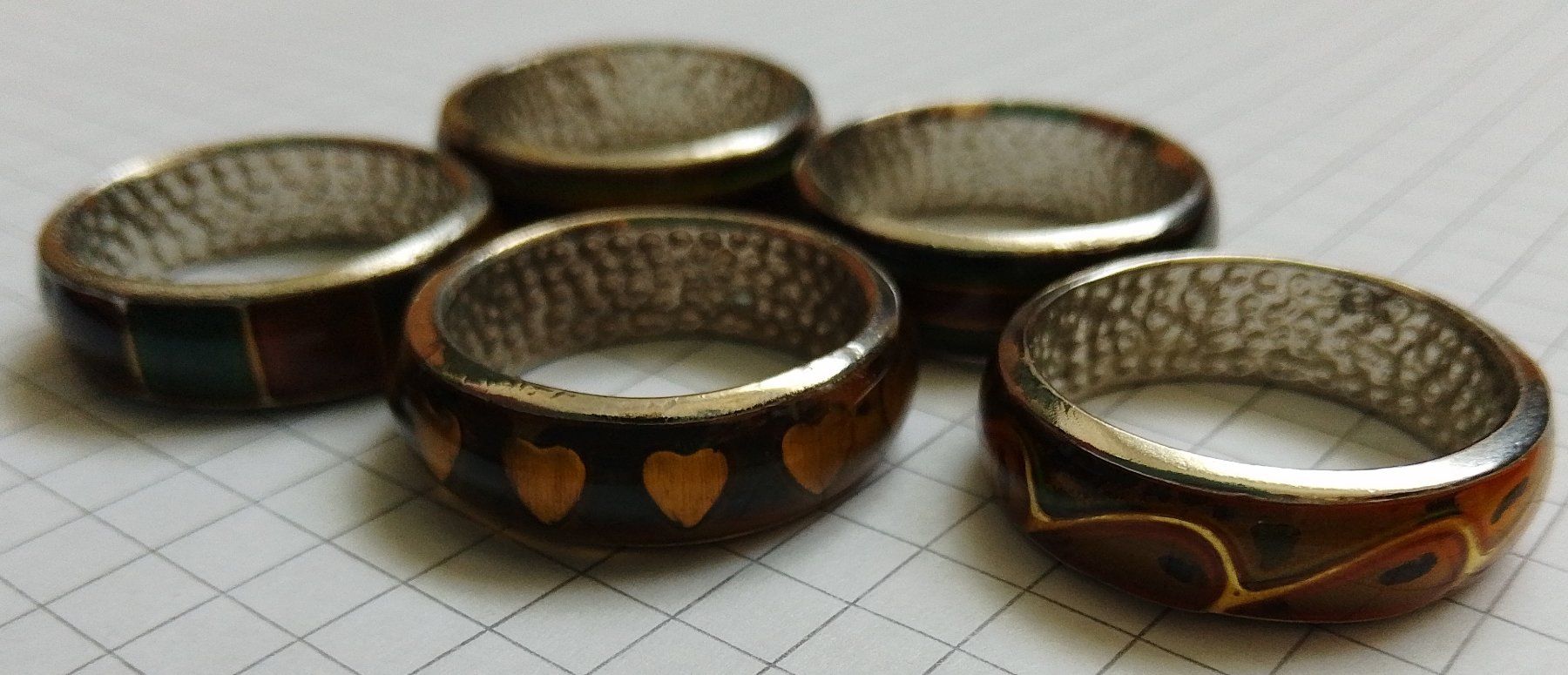 Ringe: Ring Set 5 Vintage Stimmungsring, Schmuck – Gebraucht aus Wohlen AG von salamanderspielwaren 1