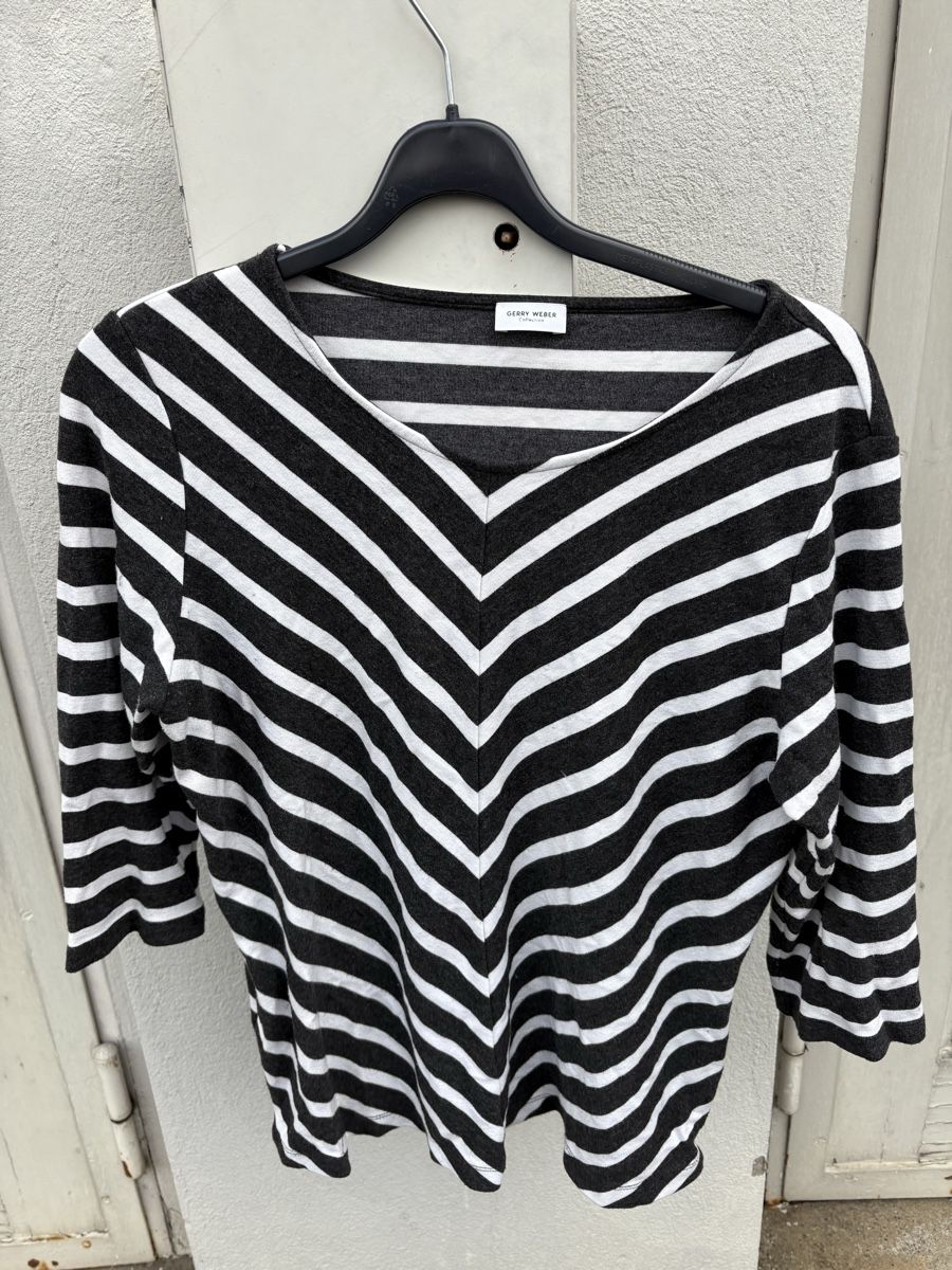 Gerry Weber T-shirt: Gerry Weber Langarm Shirt, gestreift, Gr. 40, – Usato da Zürich venduto da venusandmars 1
