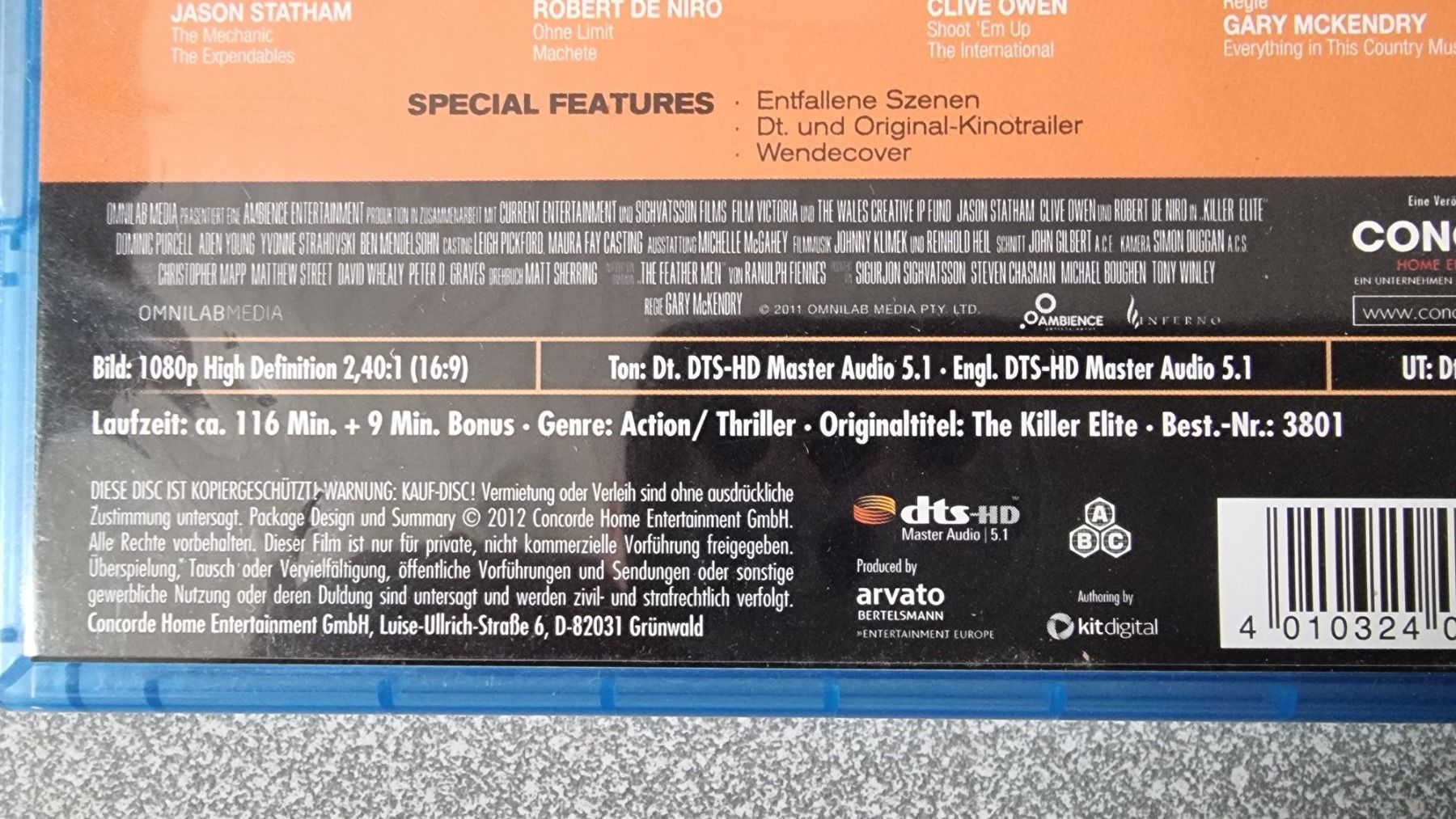 Alle DVDs: Blu Ray - Killer Elite / Robert DeNiro – Gebraucht aus Oetwil am See von fineli2 1