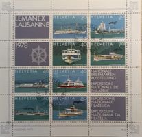 Lote sellos Suiza 1978  LEMANEX 78
