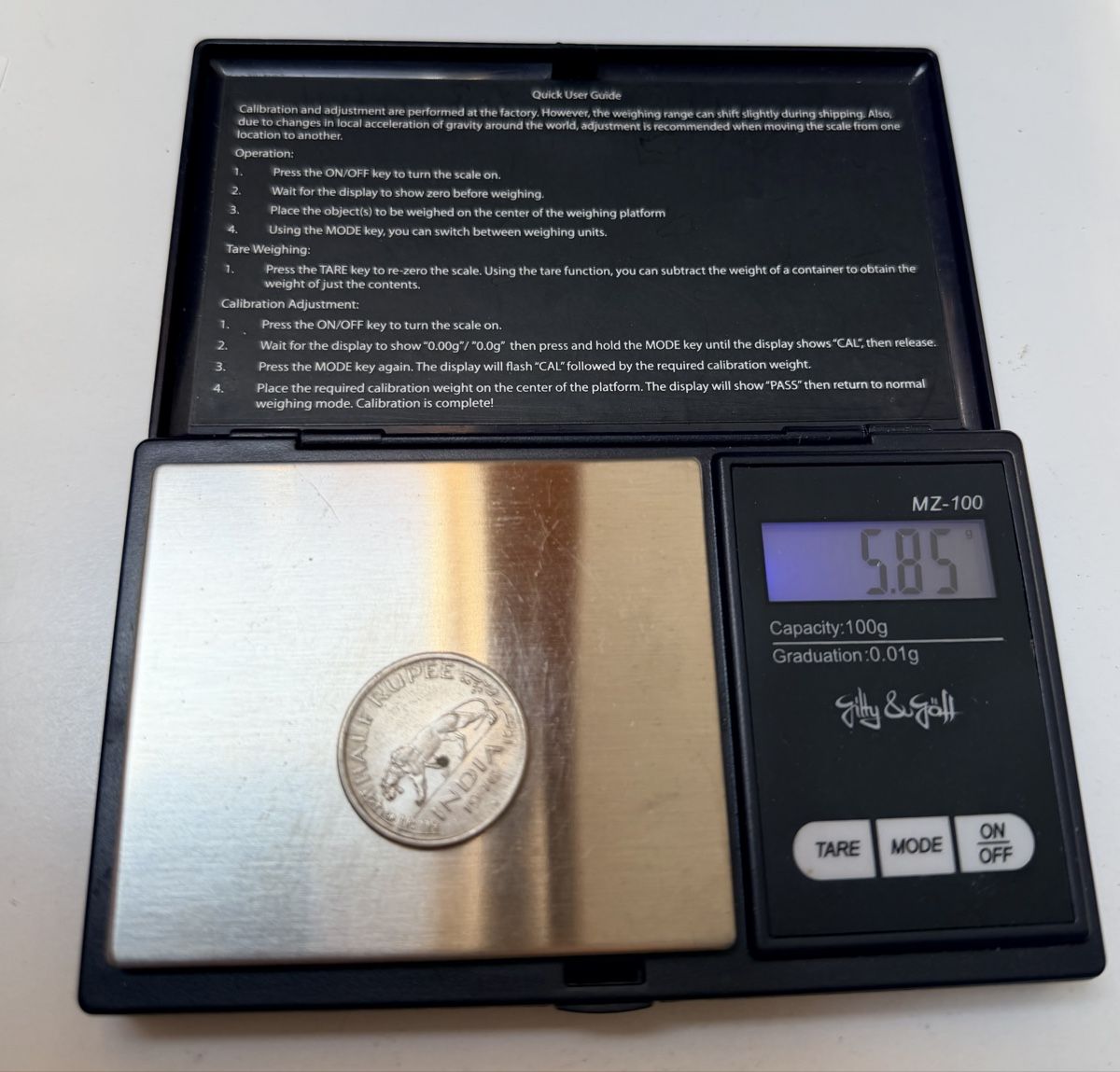 Alle Münzen: Inde Pièce 1/2 Rupee George VI 1946 , 5.85g – Gebraucht aus La Tour-de-Trème von Ahamaya 2