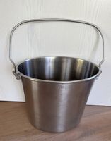 Massiver Edelstahl-Eimer Inox 15 Lit. Militär Gastro Outdoor