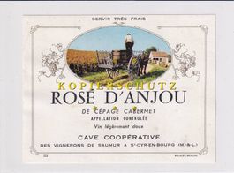 Etikette für Wein - Rosé d'Anjou /bd