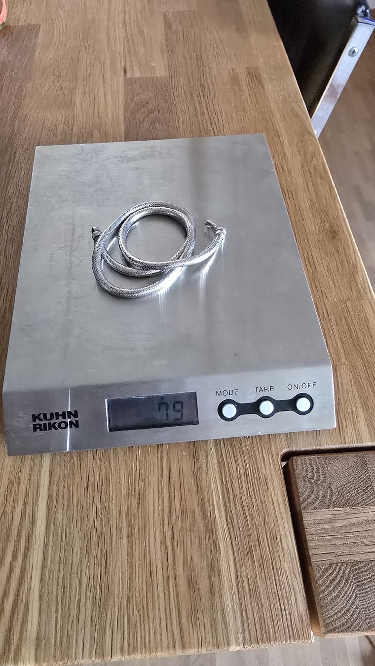 Ketten: Indische Schlangenkette Silber – Gebraucht aus Triesen von Vanlie