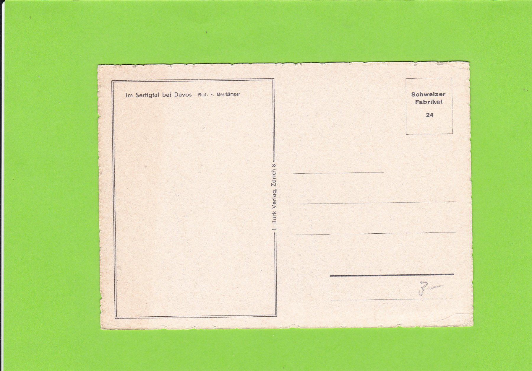 Cartoline postali: Glückliches Neujahr--Sertigtal – Usato da St. Peterzell venduto da neckertal 1