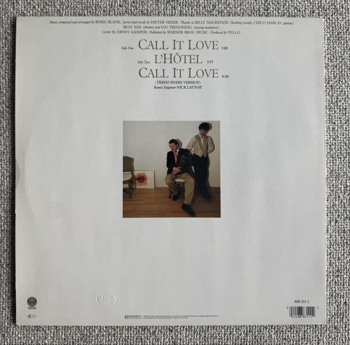 Dischi in vinile: Yello - Call It Love - 12" Maxi - 1987 – Usato da Rorbas venduto da BlackstarRecords 1