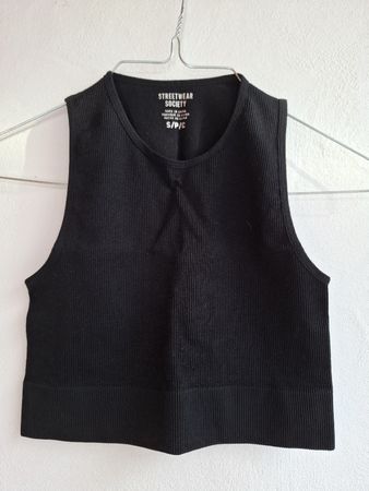 Streetwear Society Top, Schwarz, Grösse S, Neuwertig!