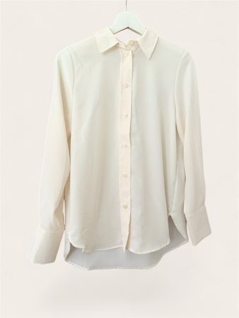 H&M Hemd weiss-beige Grösse XS – oversized / weit geschnitte