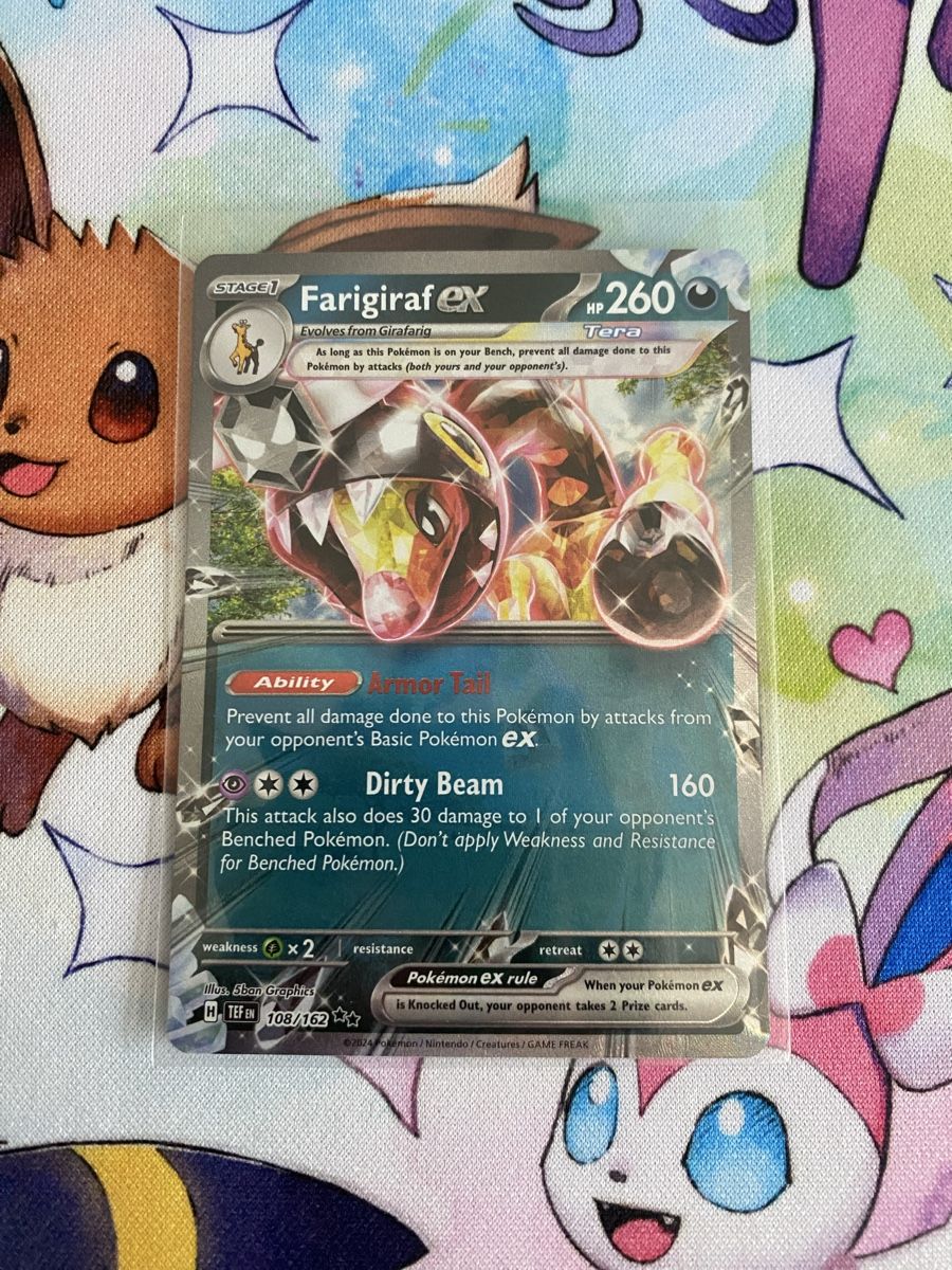Pokémon Carte collezionabili: Pokemon Farigiraf ex 108/162 TEF – Usato da Grindelwald venduto da TSG-G-Town