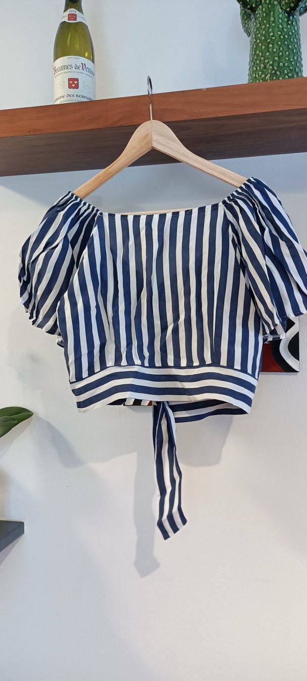 Camicette: Cropped stripped blouse – Usato da Zürich venduto da Rissons 1