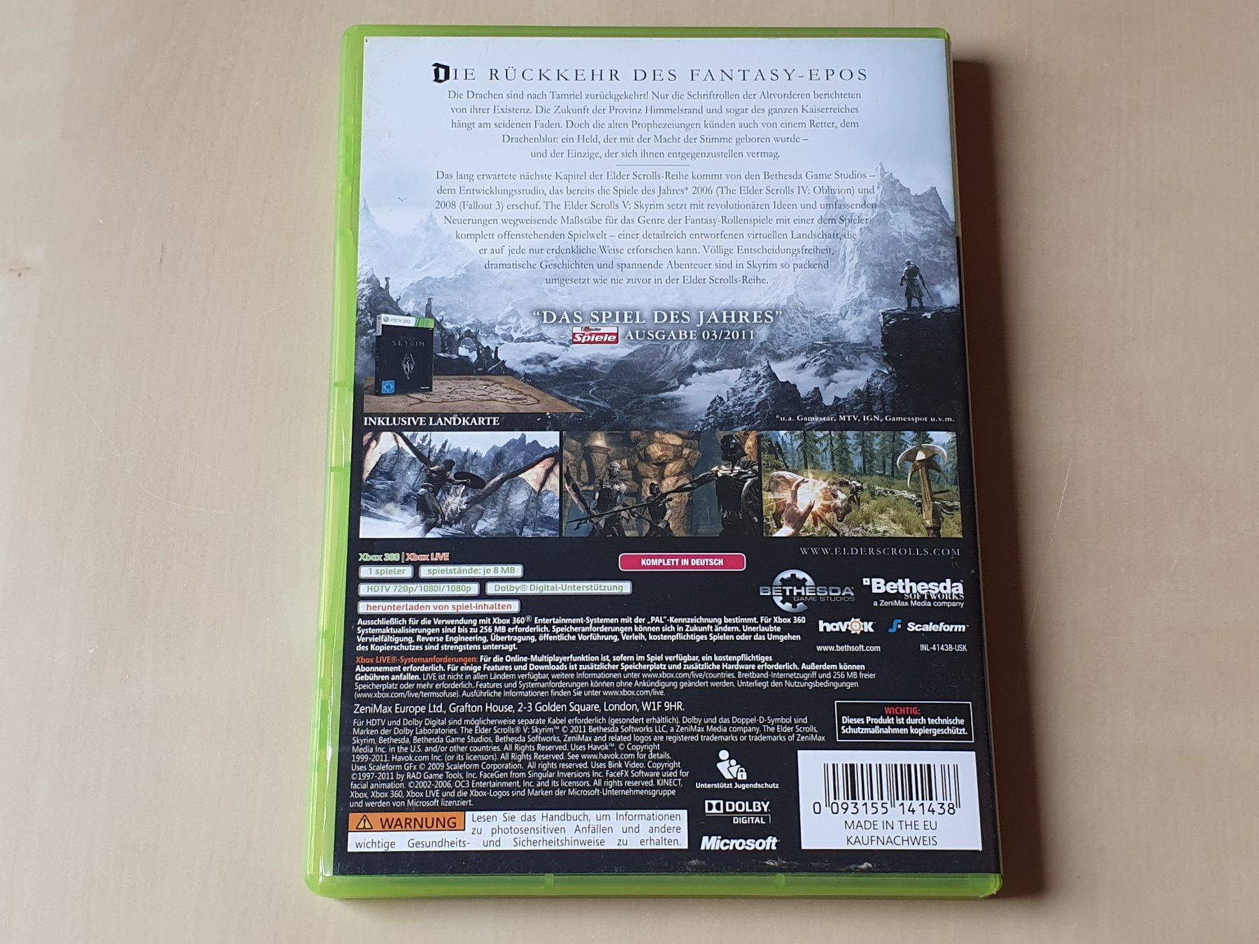 Microsoft Spiele: The Elder Scrolls V Skyrim – Gebraucht aus Stansstad von collectorsshop 1