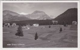 Crans für Sierre (VS) Alte Ortsansicht.