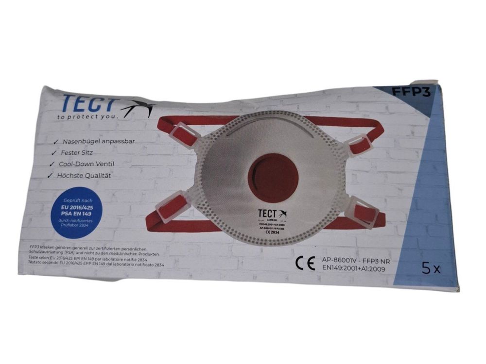 TECT Atemschutz FFP3 5x | Kaufen auf Ricardo