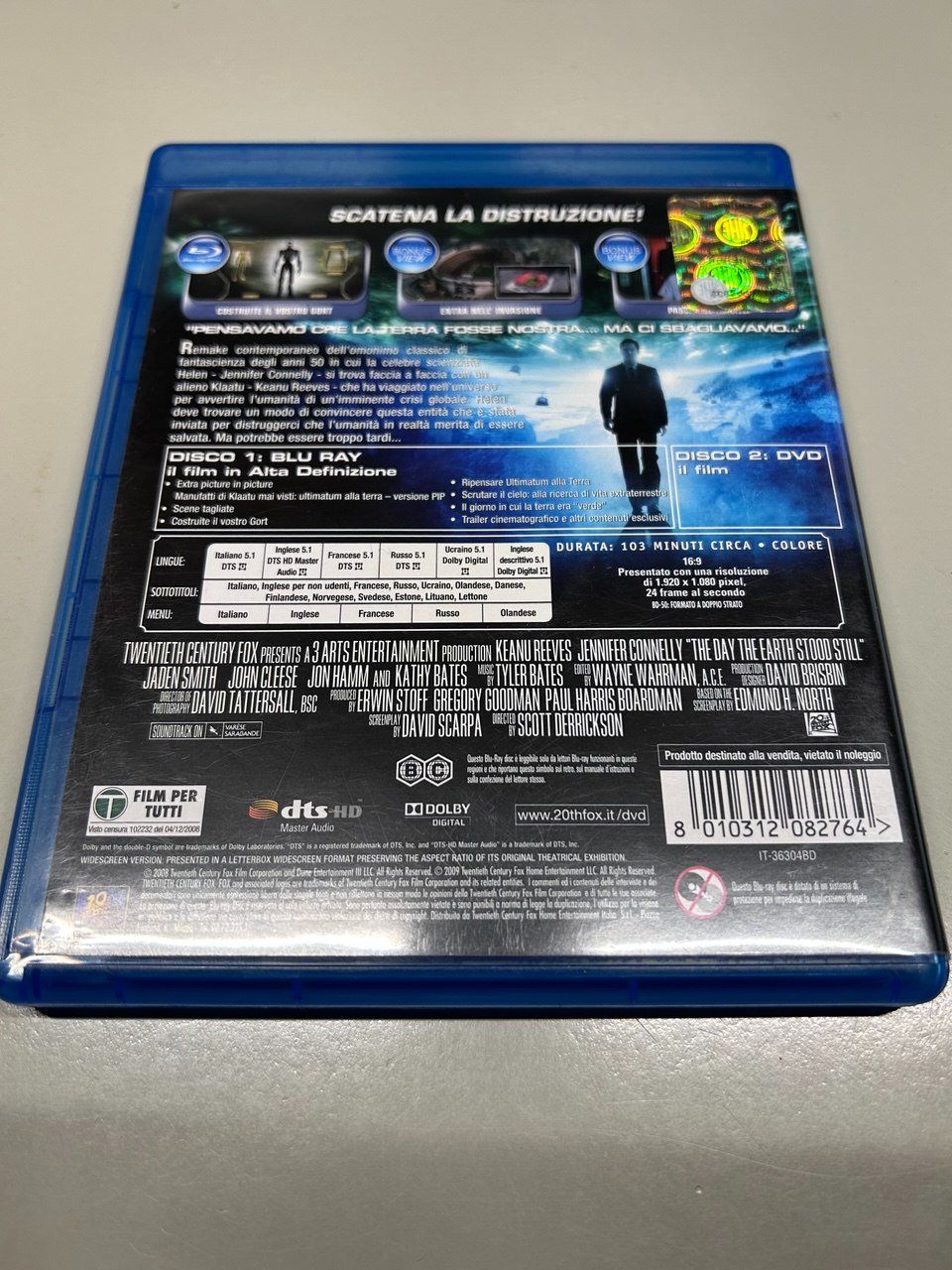 Tutti i DVDs: "Ultimatum alla Terra" Blu-Ray – Usato da Giubiasco venduto da LorisVale 1