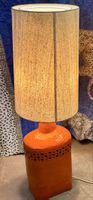 Stehlampe Keramik orange Mattli 60er 70er Jahre guter Zustan