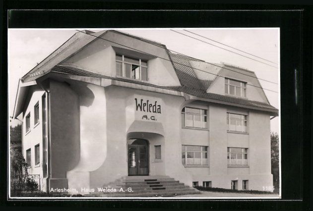 Cartoline postali: Arlesheim, Haus Welede A.-G. mit Treppe – Usato da Berlin venduto da bartko-reher